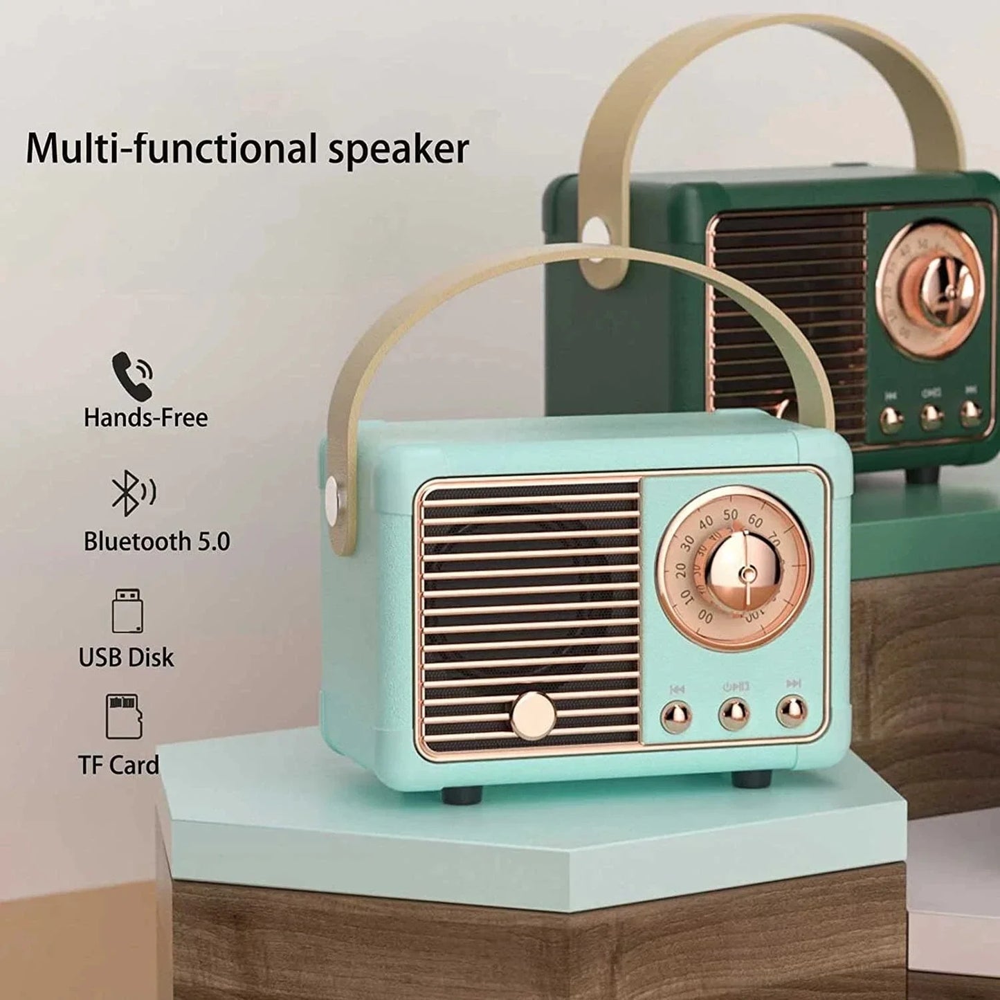 Retro Bluetooth Speaker – Small Size, Big Sound