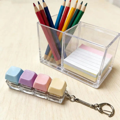 Macaron Keyboard Button Fidget Keychain