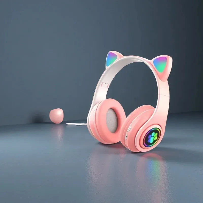 New Cute Cat Ear Wireless Headphones