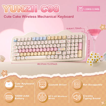 Milk Candy Wireless Mechanical Keyboard