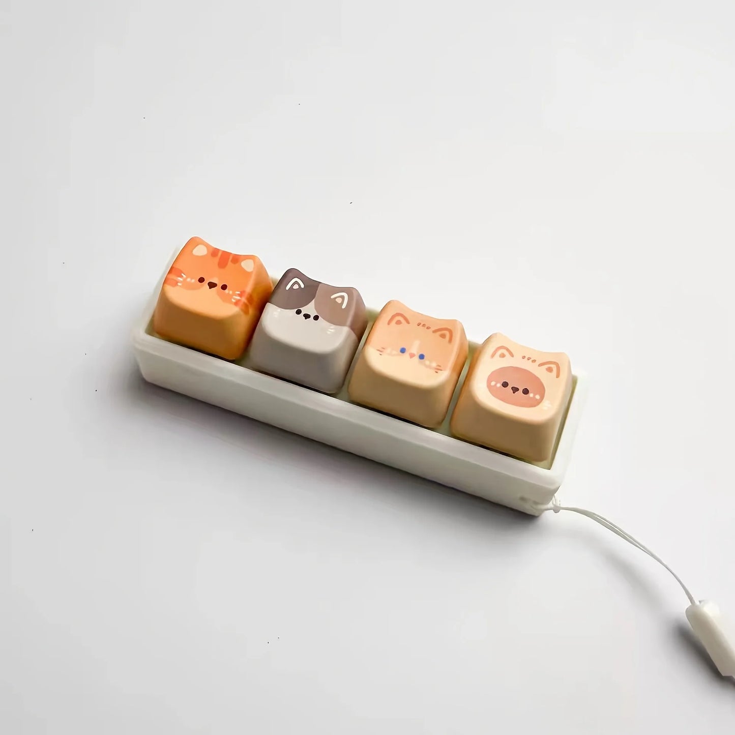 Neko Keyboard Button Fidget Keychain