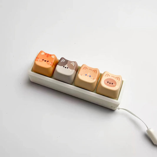 Neko Keyboard Button Fidget Keychain