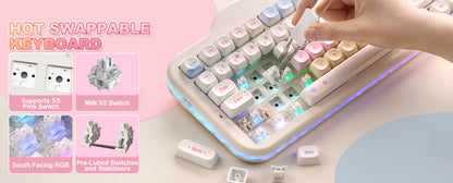 Milk Candy Wireless Mechanical Keyboard