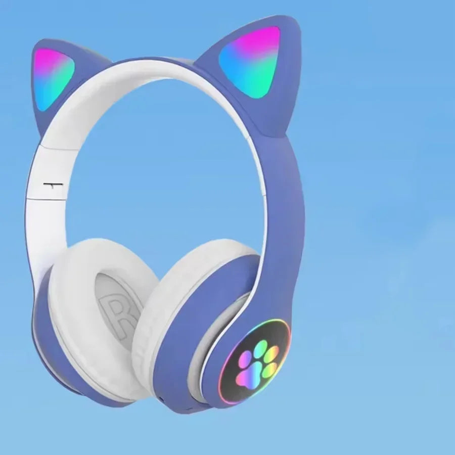 New Cute Cat Ear Wireless Headphones
