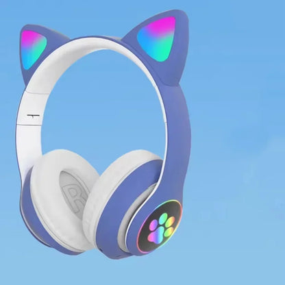 New Cute Cat Ear Wireless Headphones