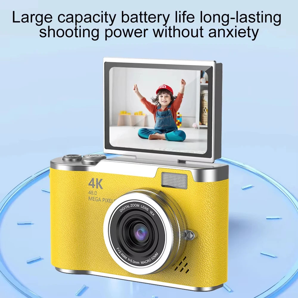 RS2 48MP Flip Screen Digital Camera + Stickers