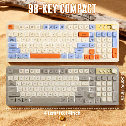 Retro Macaron Wireless Keyboard