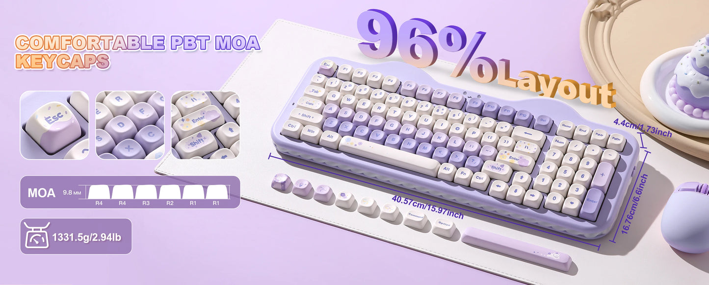 Milk Candy Wireless Mechanical Keyboard