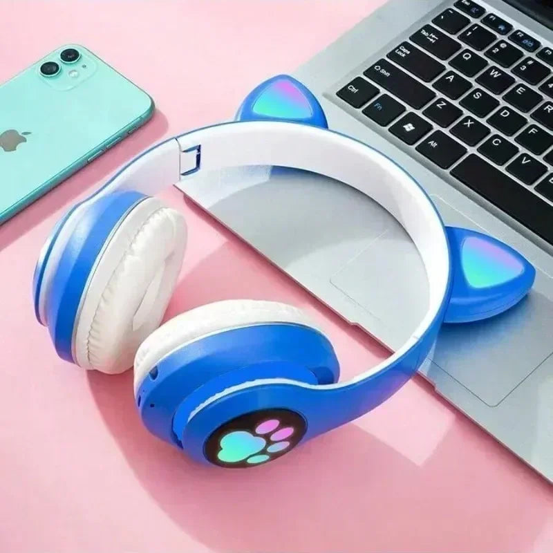 New Cute Cat Ear Wireless Headphones