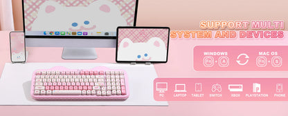 Milk Candy Wireless Mechanical Keyboard