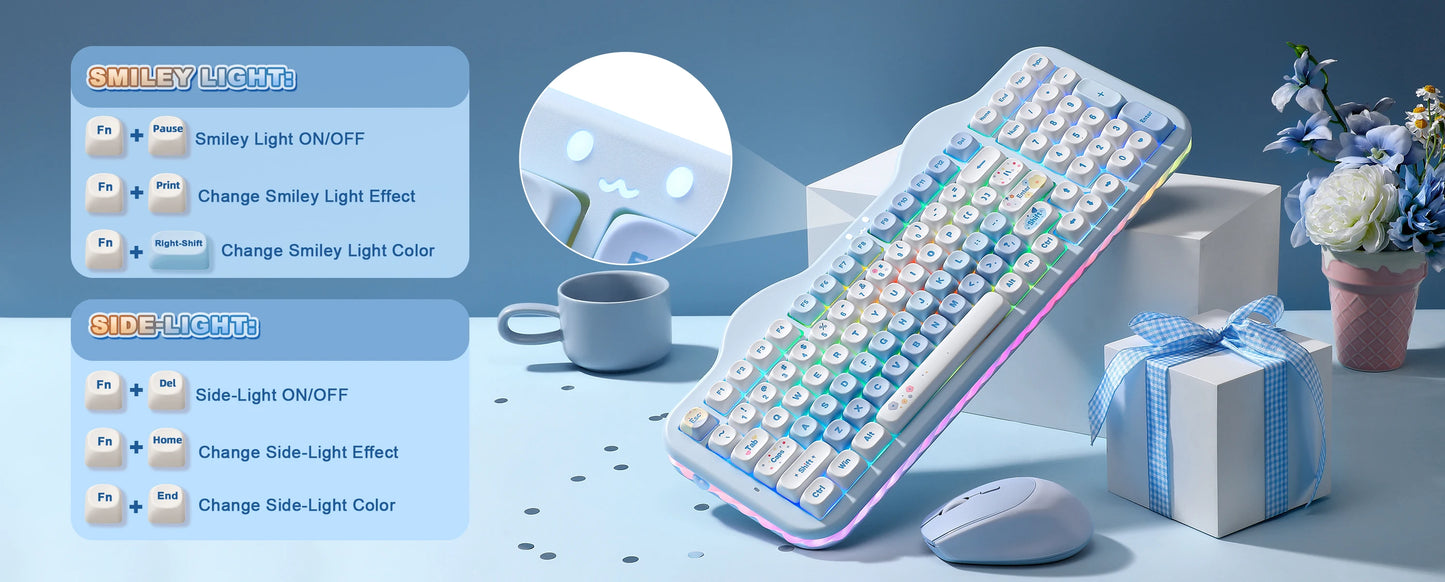 Milk Candy Wireless Mechanical Keyboard