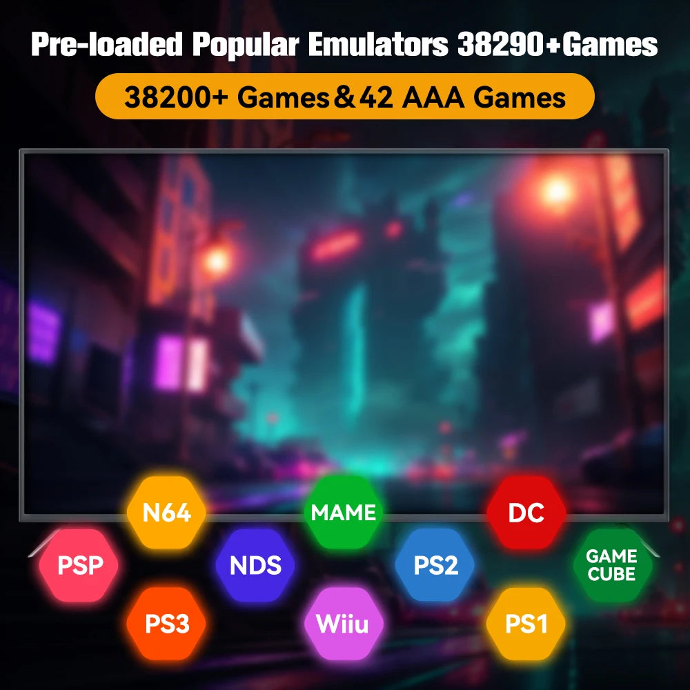 Hyper Base PR500GB Retro Gaming Drive – 38,000+ Games Included