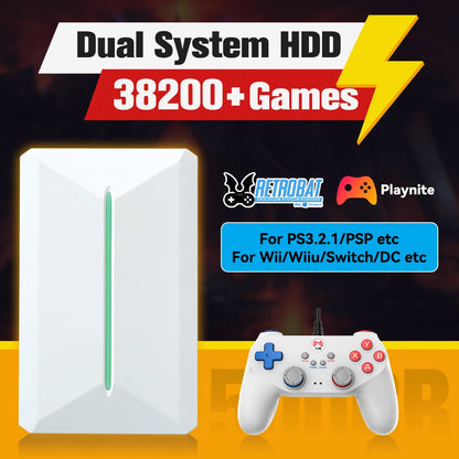Hyper Base PR500GB Retro Gaming Drive – 38,000+ Games Included
