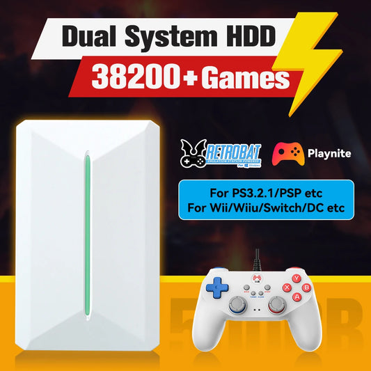 Hyper Base PR500GB Retro Gaming Drive – 38,000+ Games Included