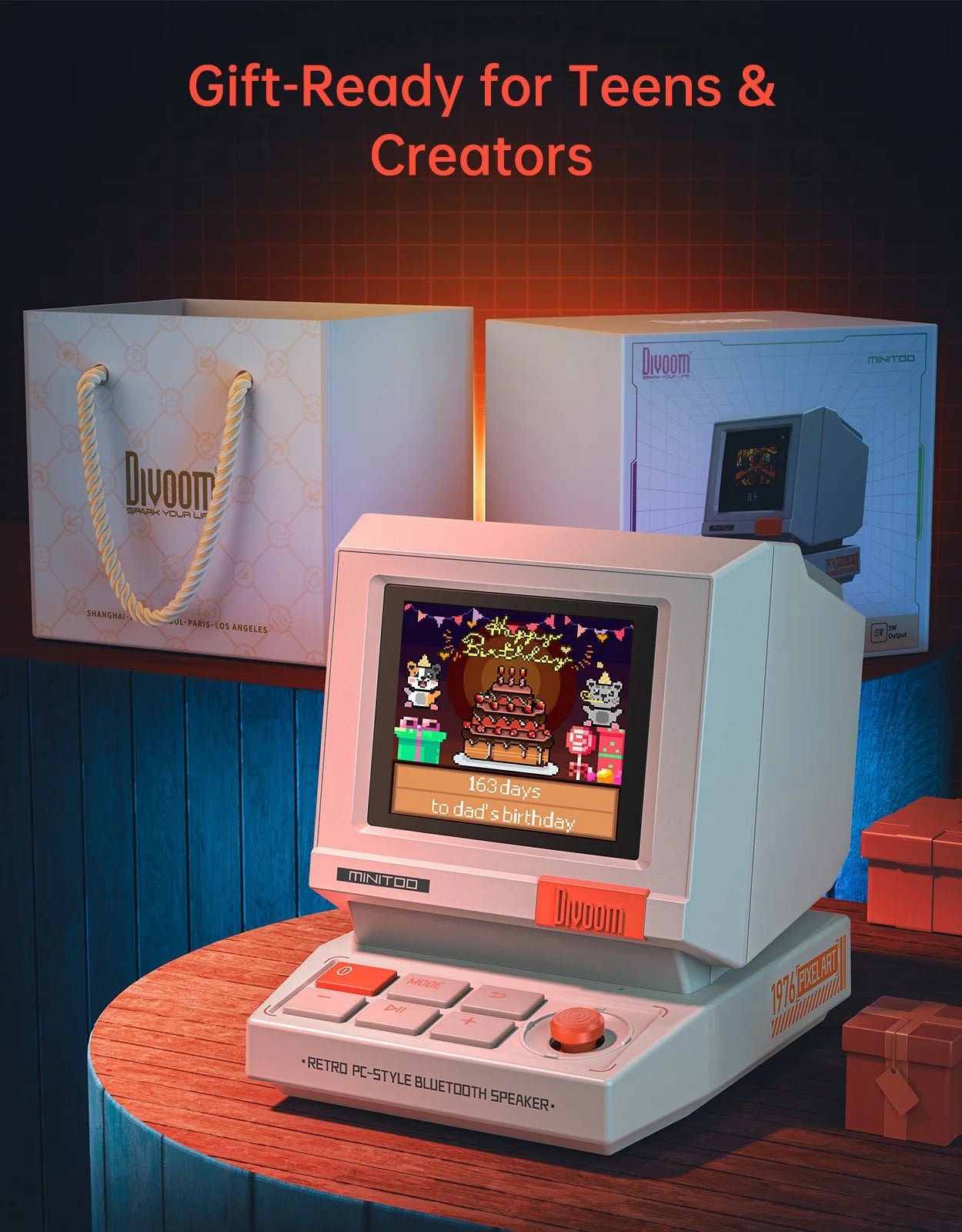 Retro Pixel Bluetooth Speaker
