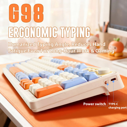 Retro Macaron Wireless Keyboard