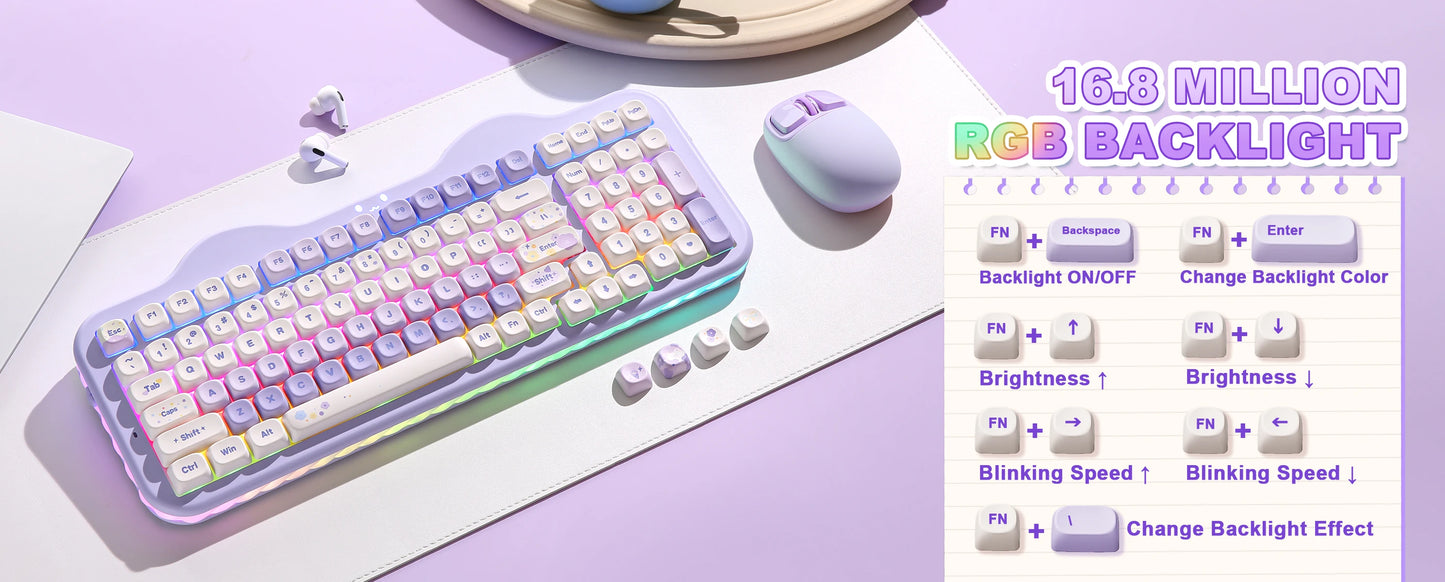Milk Candy Wireless Mechanical Keyboard