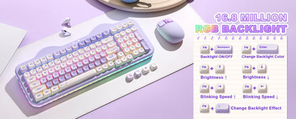 Milk Candy Wireless Mechanical Keyboard