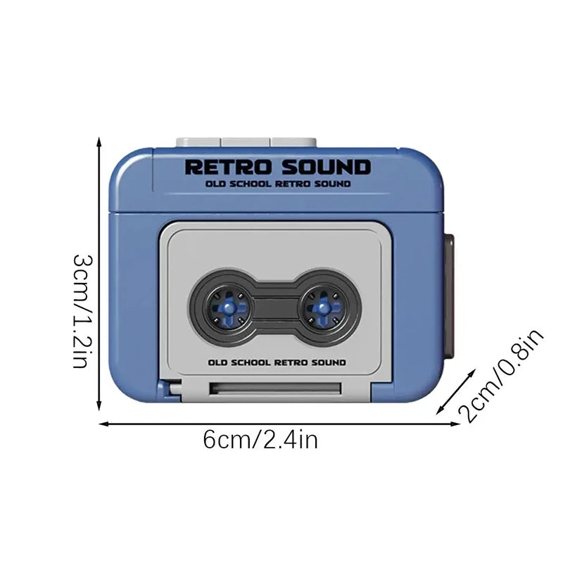 Retro Tape Sound Recorder Keychain