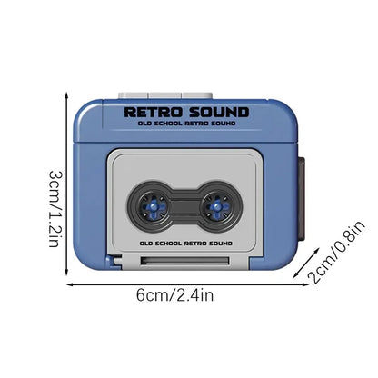 Retro Tape Sound Recorder Keychain