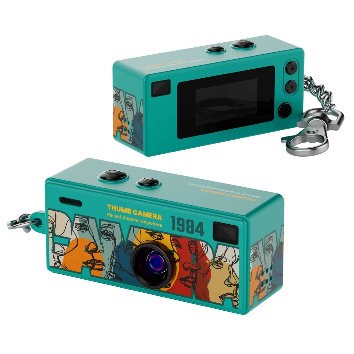 Retro Thumb Camera Keychain