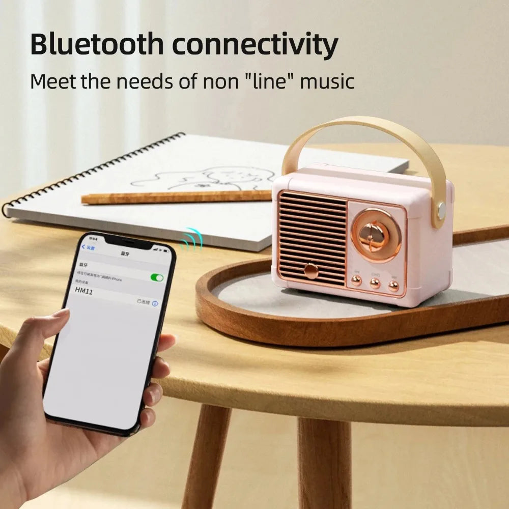 Retro Bluetooth Speaker – Small Size, Big Sound