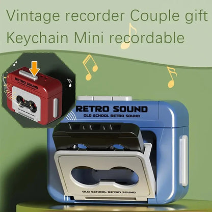 Retro Tape Sound Recorder Keychain