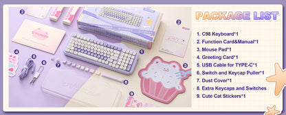 Milk Candy Wireless Mechanical Keyboard