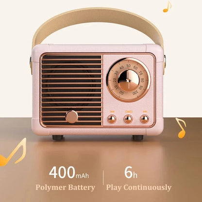 Retro Bluetooth Speaker – Small Size, Big Sound