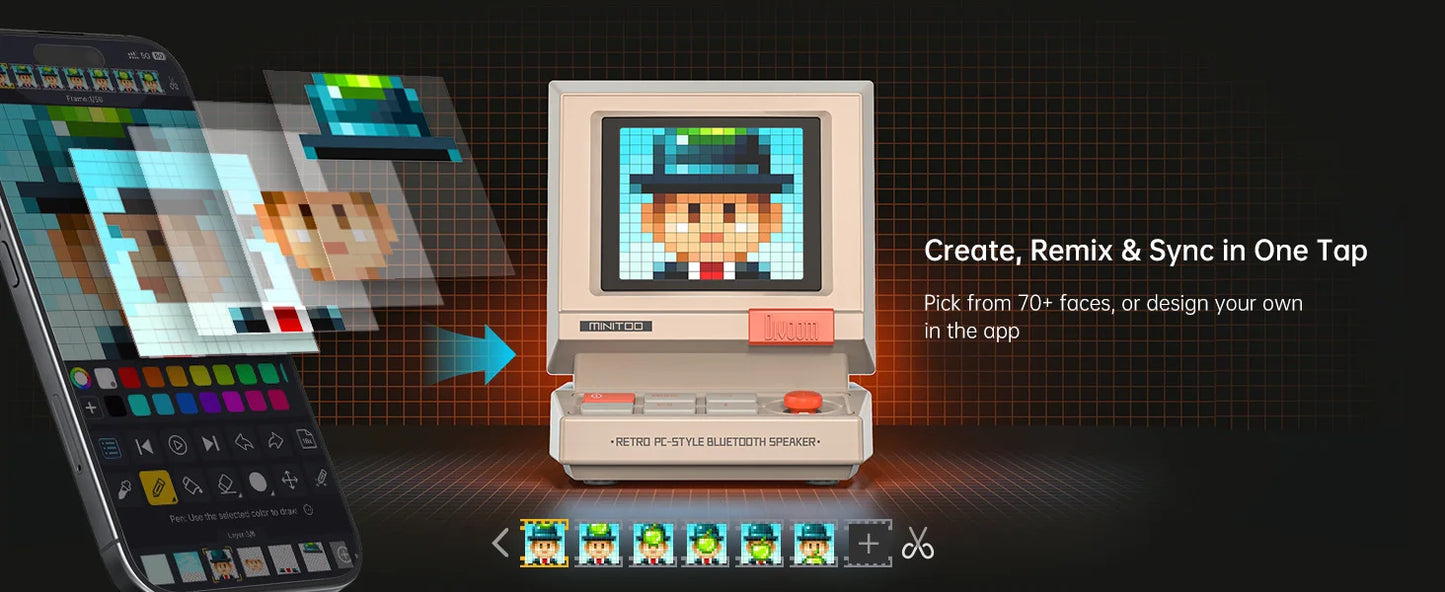 Retro Pixel Bluetooth Speaker