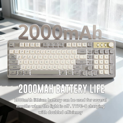 Retro Macaron Wireless Keyboard